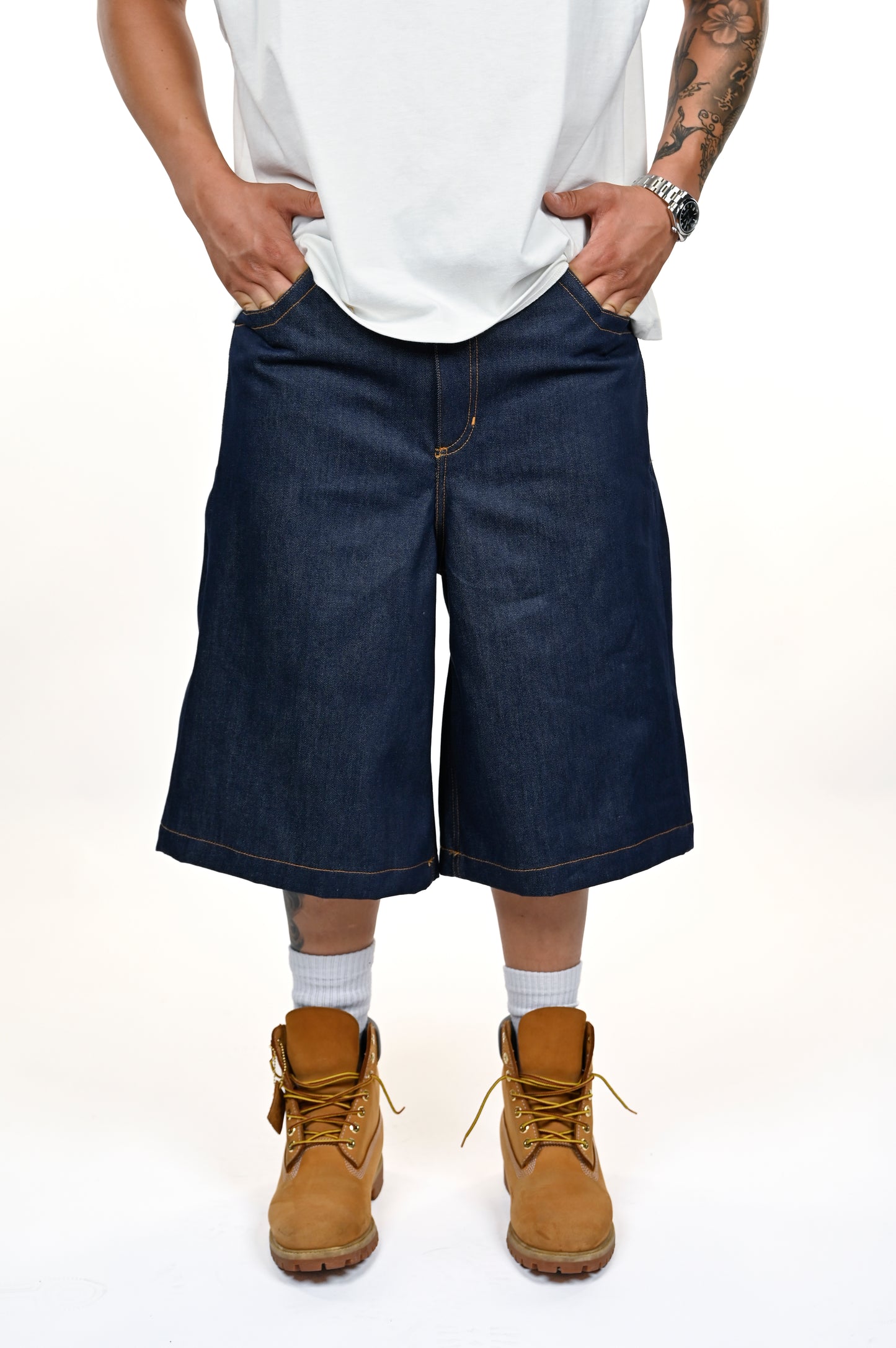 JORTS DENIM RAW BLU 14,5 OZ