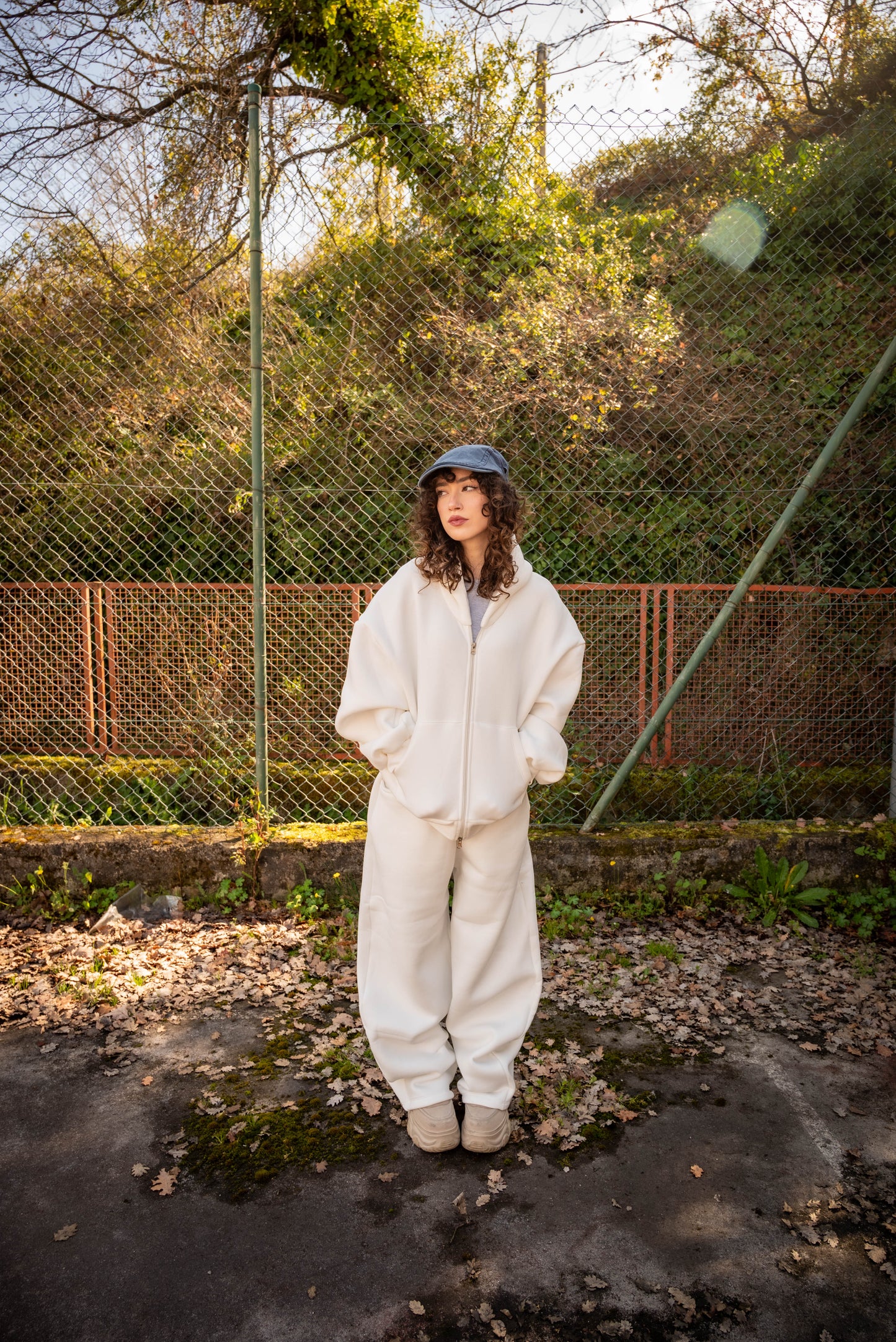 Zip Hoodie 500gsm Off White