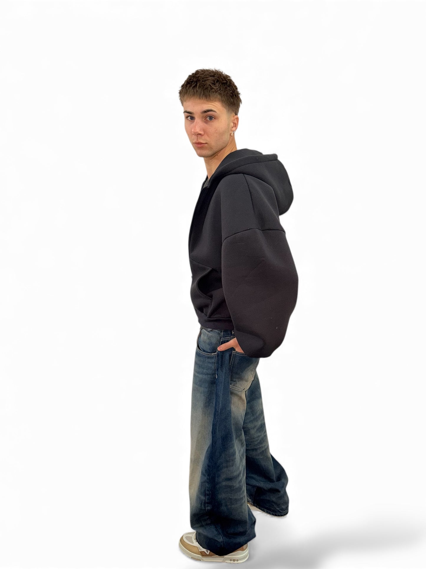 Zip Hoodie 500gsm Dark Grey