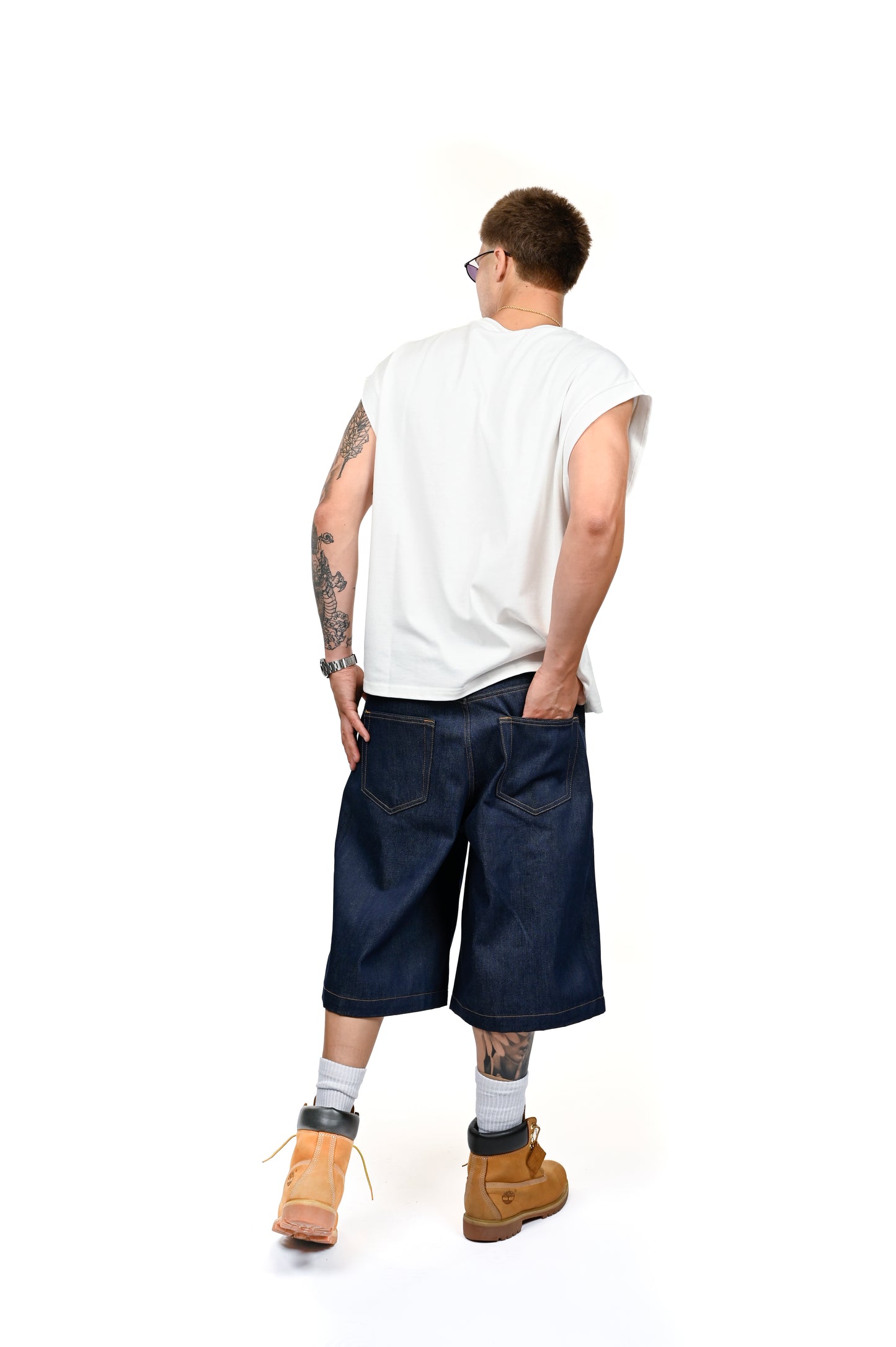 JORTS DENIM RAW BLU 14,5 OZ