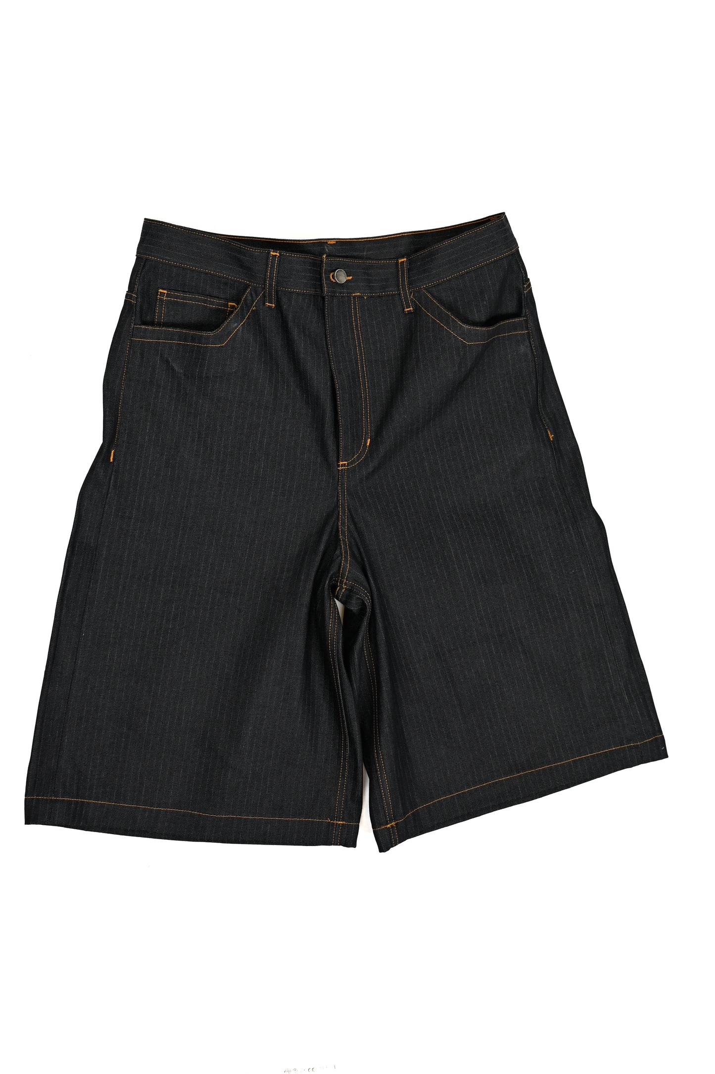 MIDNIGHT PINSTRIPE JORTS 13 OZ