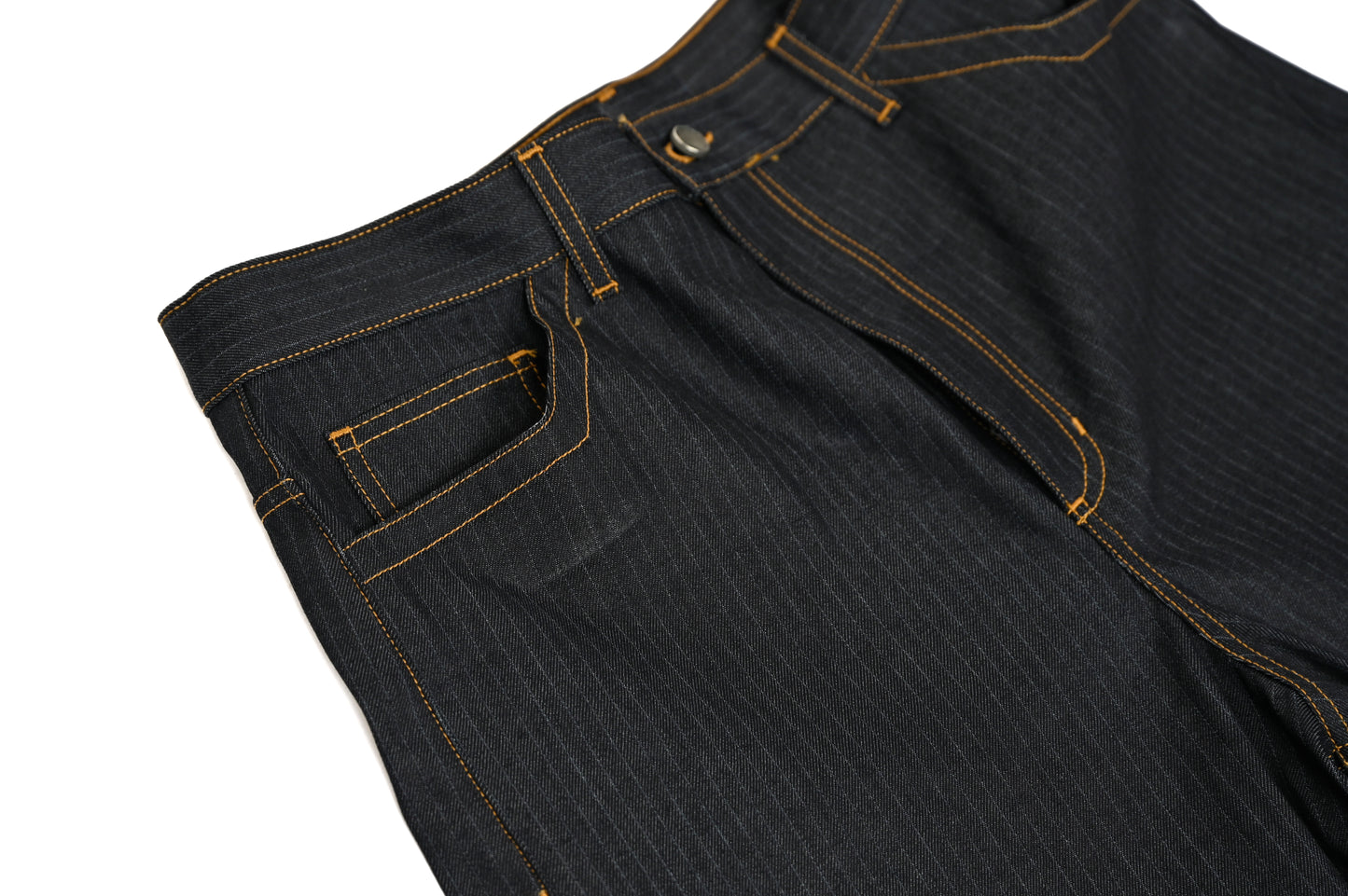 MIDNIGHT PINSTRIPE JORTS 13 OZ