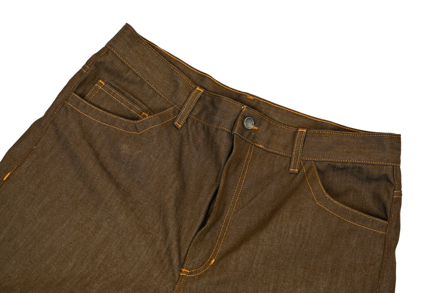 BROWN RAW DENIM JORTS 12 OZ