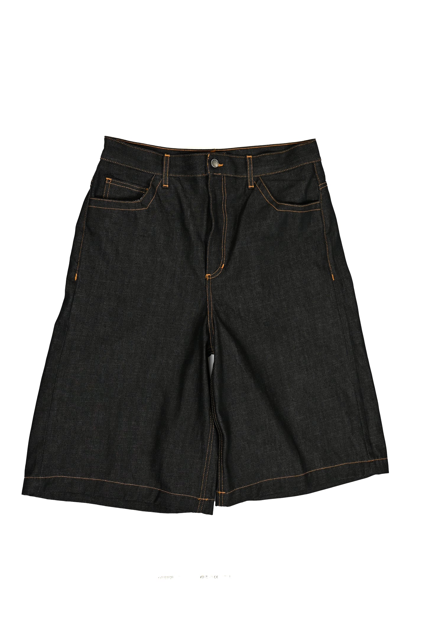 BLACK RAW DENIM JORTS 13.5 OZ