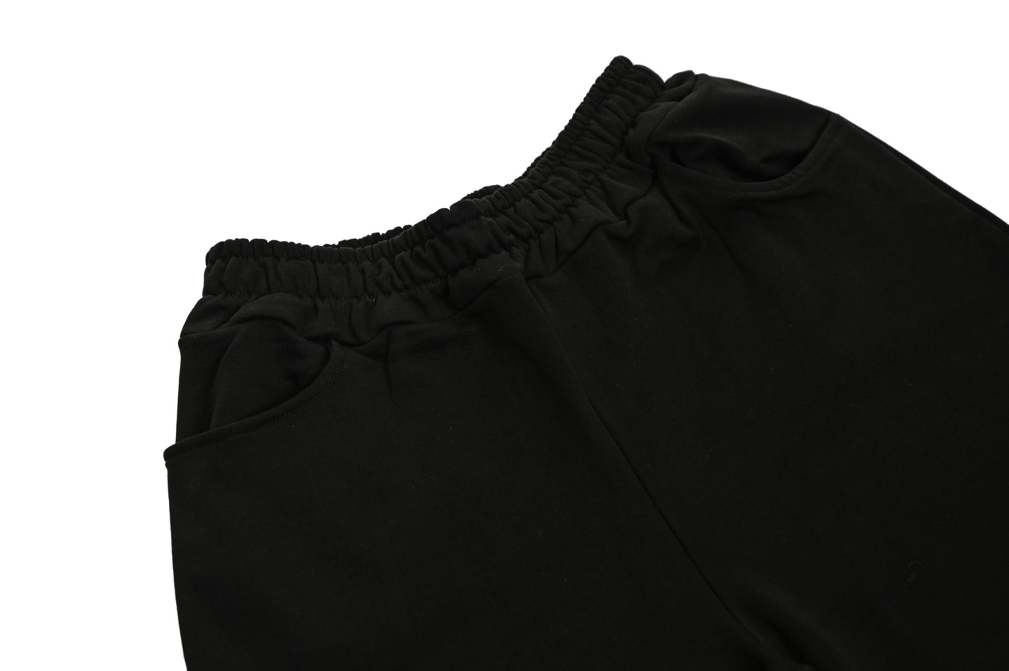 FLEECE JORTS 310 GSM BLACK