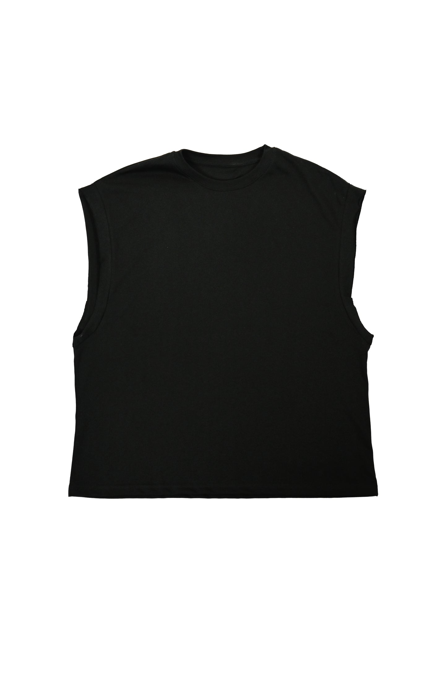 TANK  210 GSM – DOUBLE SEAM SLEEVE BLACK