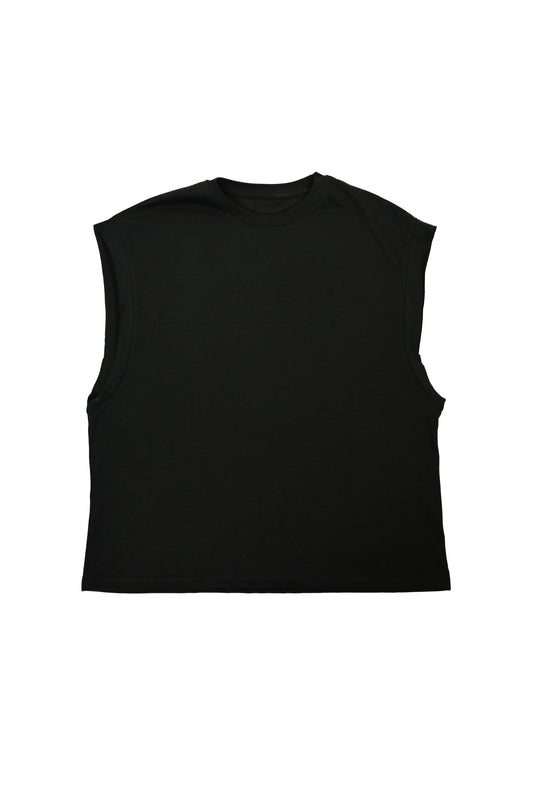 TANK  210 GSM – DOUBLE SEAM SLEEVE BLACK