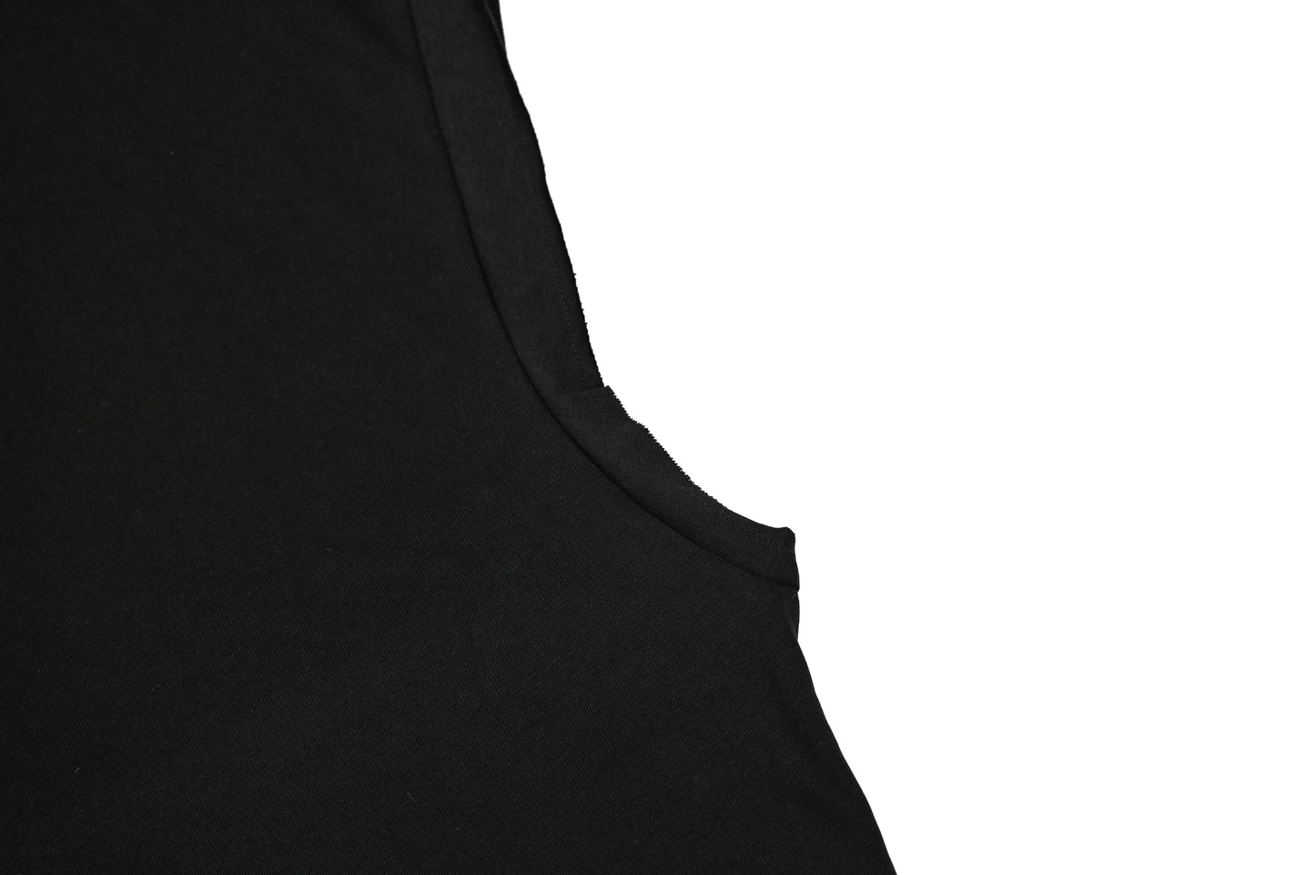 TANK  210 GSM – DOUBLE SEAM SLEEVE BLACK