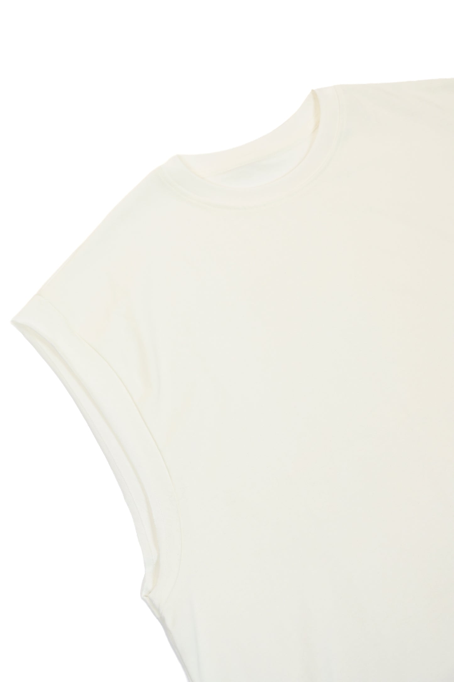 TANK  210 GSM – DOUBLE SEAM SLEEVE OFF-WHITE