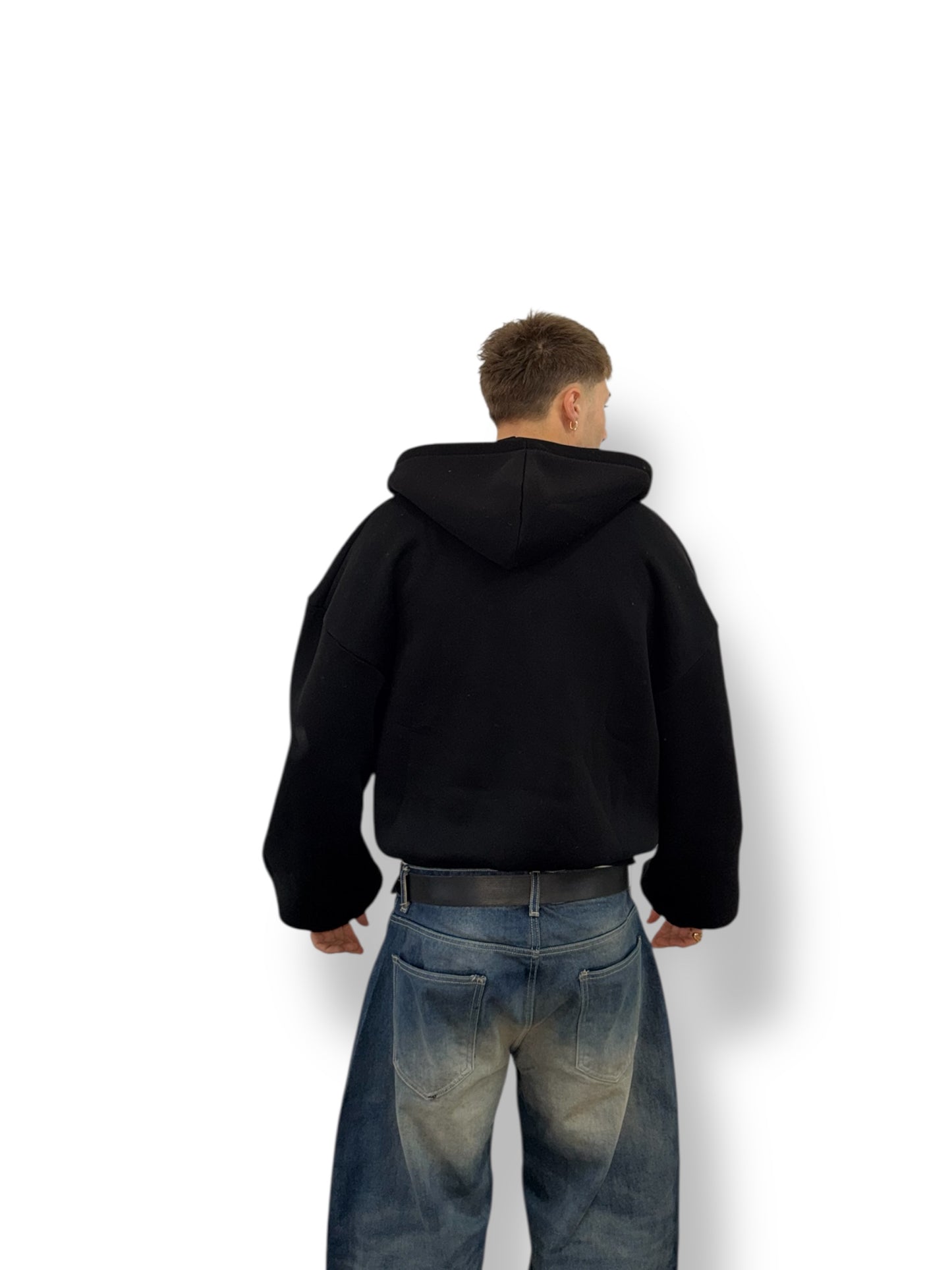 Zip Hoodie 500gsm Black