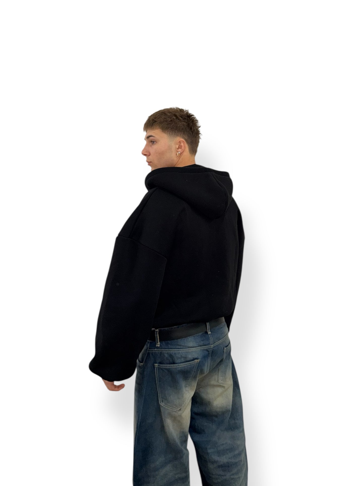 Zip Hoodie 500gsm Black