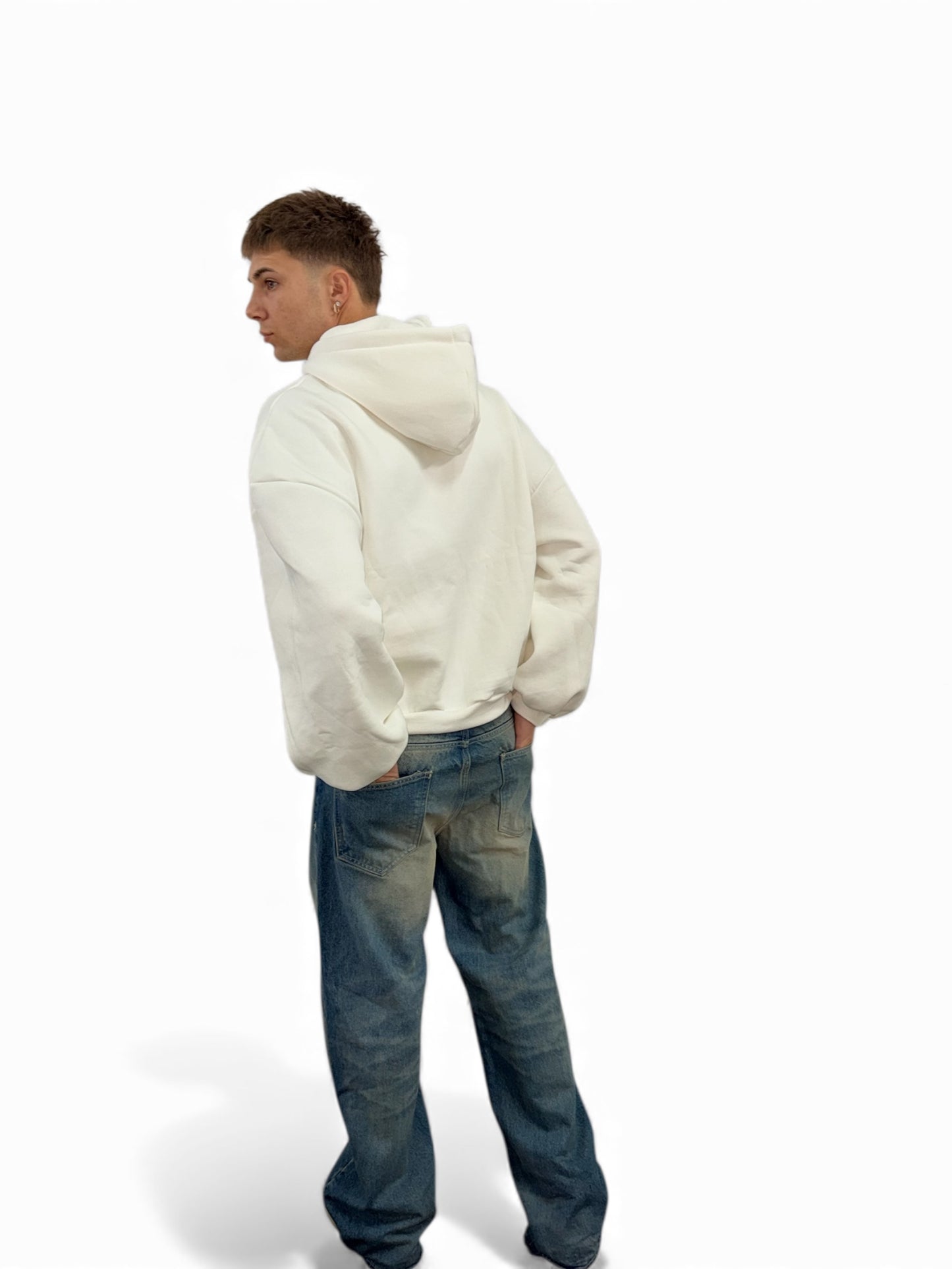 Zip Hoodie 500gsm off-white