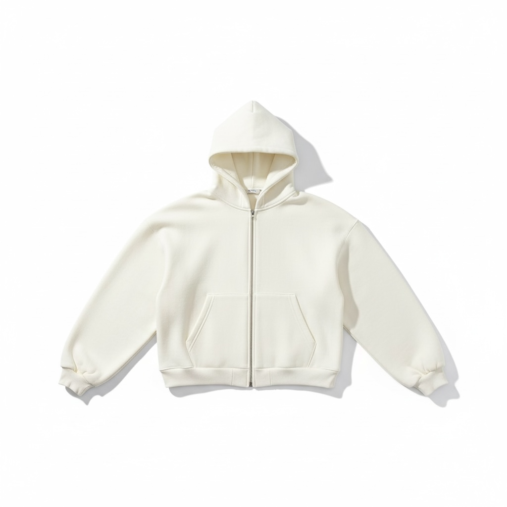 Zip Hoodie 500gsm off-white