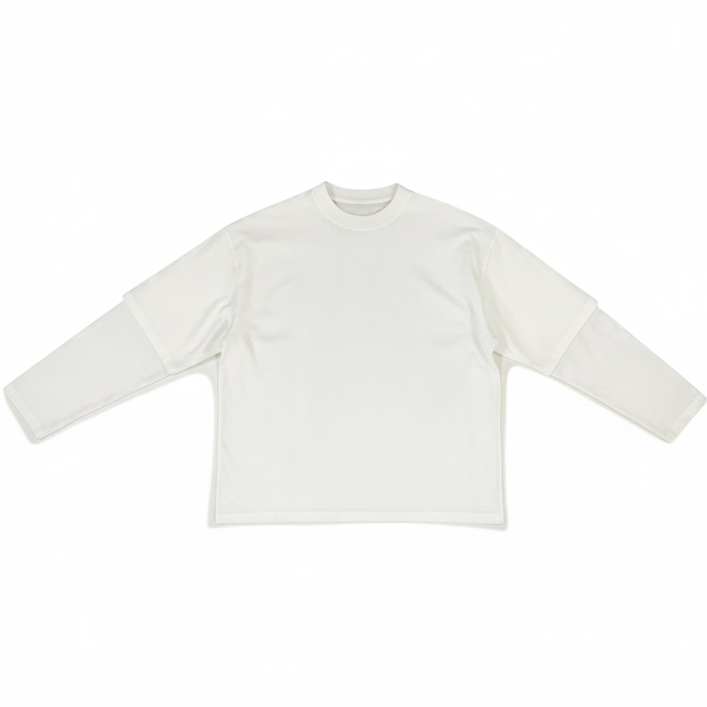 Double Long Sleeve – 220 GSM White