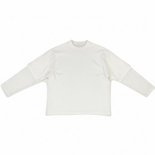 Double Long Sleeve – 220 GSM White
