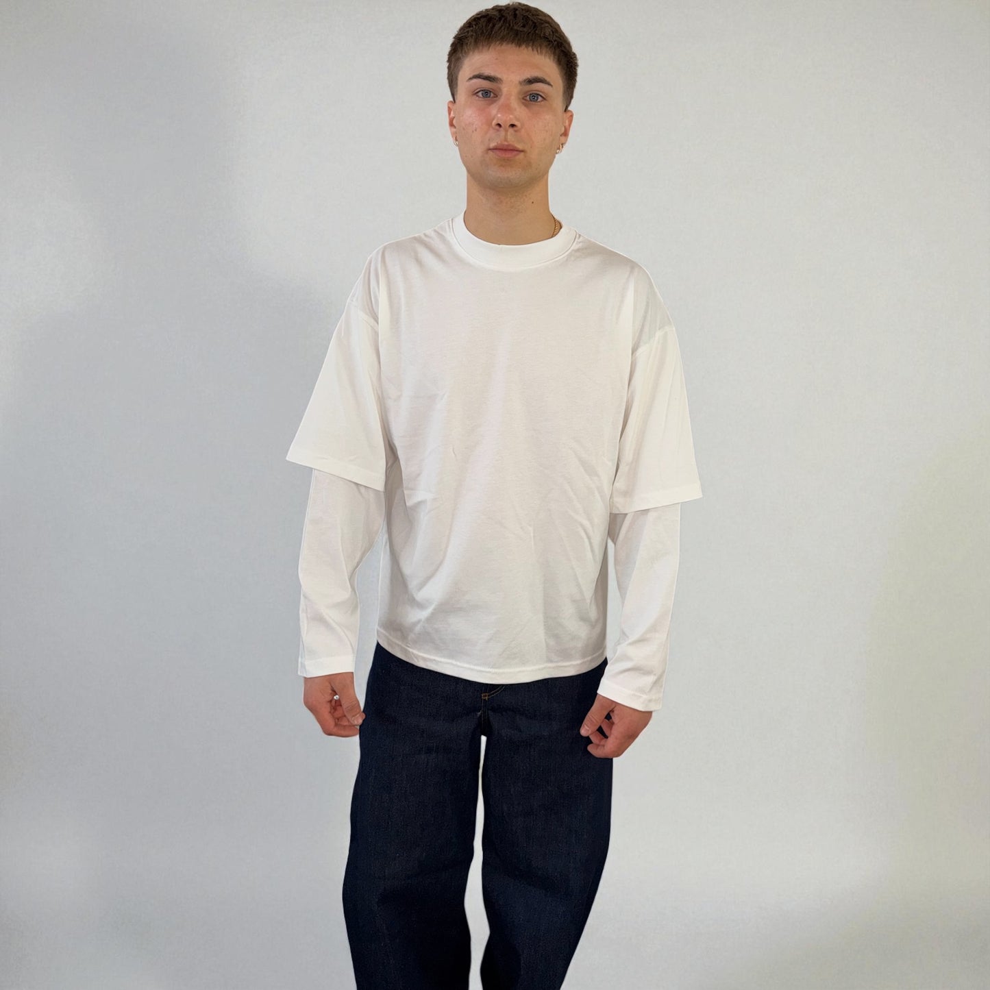 Double Long Sleeve – 220 GSM White