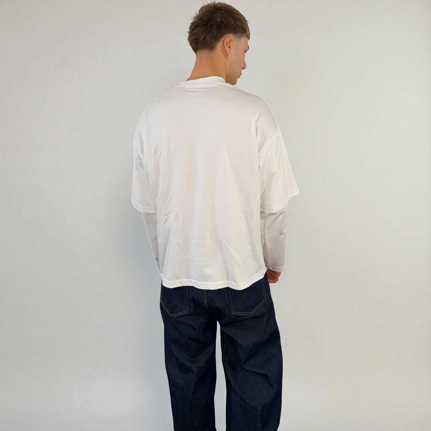 Double Long Sleeve – 220 GSM White