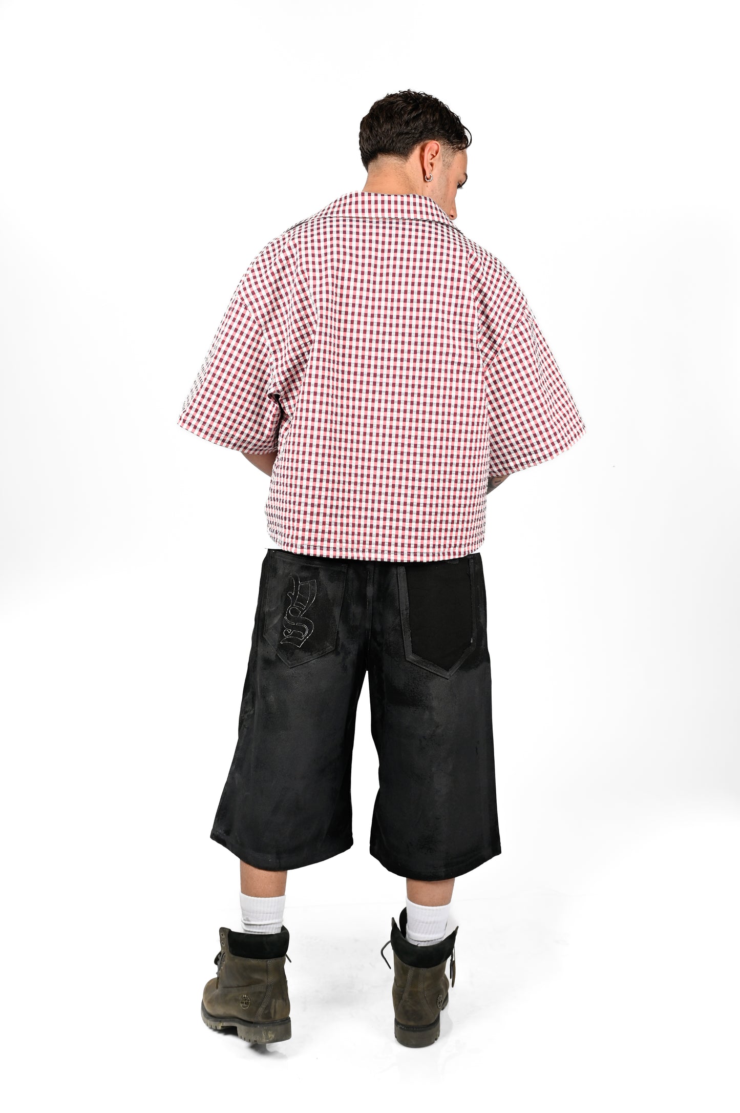 STRIPED SEERSUCKER SHIRT LUMBERJACK RED