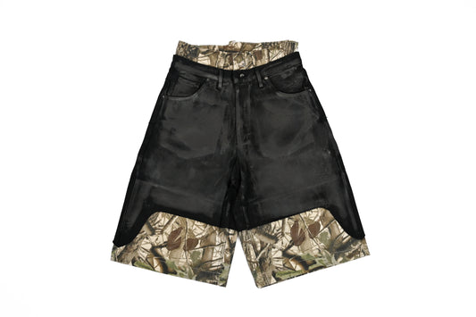 WAXED CAMO JORTS 13 OZ – MYLAR COATED