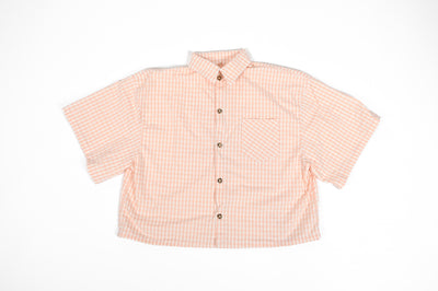 STRIPED SEERSUCKER SHIRT DUSTY PINK