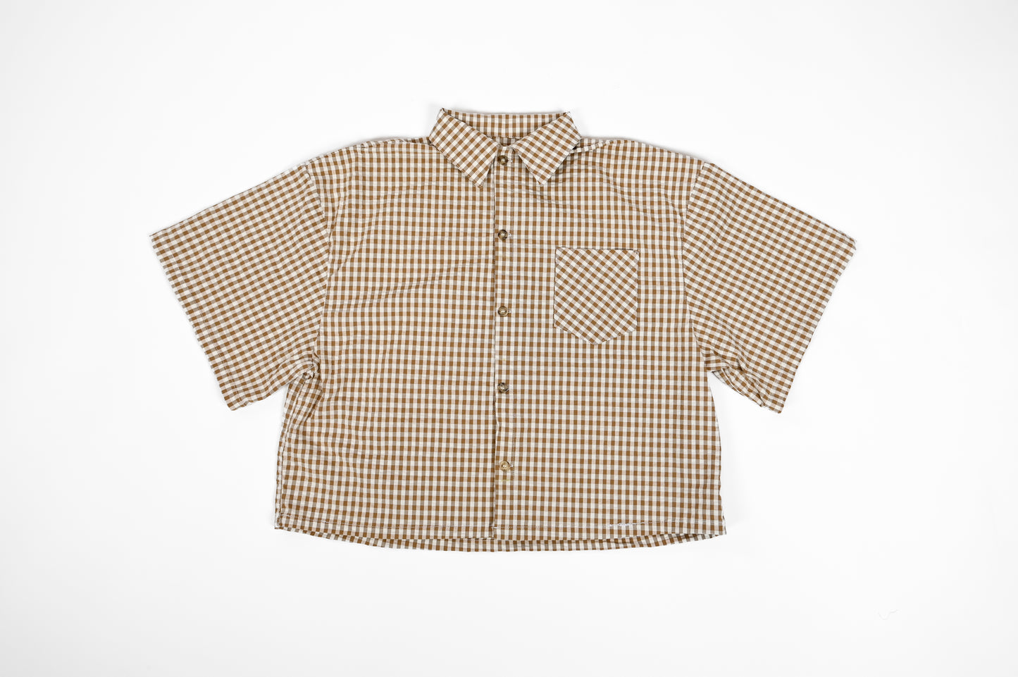 STRIPED SEERSUCKER SHIRT DUSTY BEIGE
