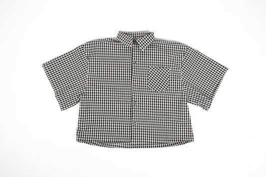 STRIPED SEERSUCKER SHIRT BLACK